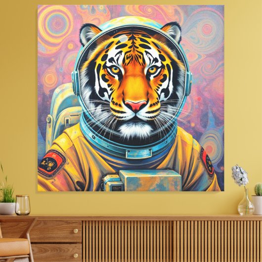 CONQUEST OF THE TIGER MOON-5 CANVAS AFDRUK (Insitu (Woonkamer))