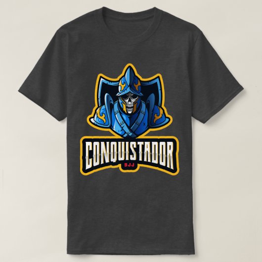 Conquistador BJJ Braziliaans Jiu Jitsu T-shirt (Design voorkant)