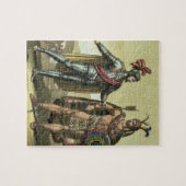 Conquistador met een Native American Chief (kleur) Legpuzzel (Horizontaal)