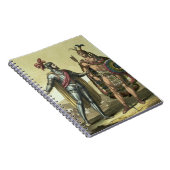 Conquistador met een Native American Chief (kleur) Notitieboek (Rechterzijde)