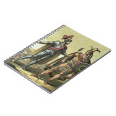 Conquistador met een Native American Chief (kleur) Notitieboek (Linkerzijde)