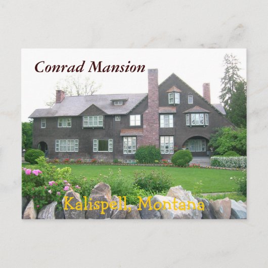 Conrad Mansion, Kalispell Montana Briefkaart (Voorkant)