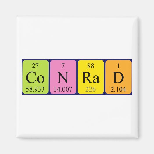Conrad periodieke lijstnaam magnet (Voorkant)
