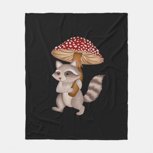 Conrad The Raccoon Classic Fleece Deken (Voorkant)