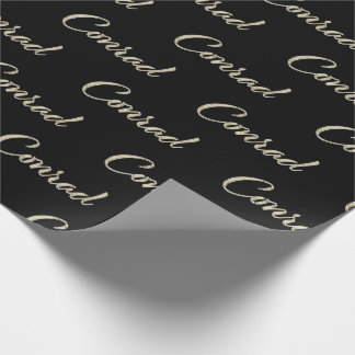 Conrad Vorname Name edles Geschenkpapier Papier