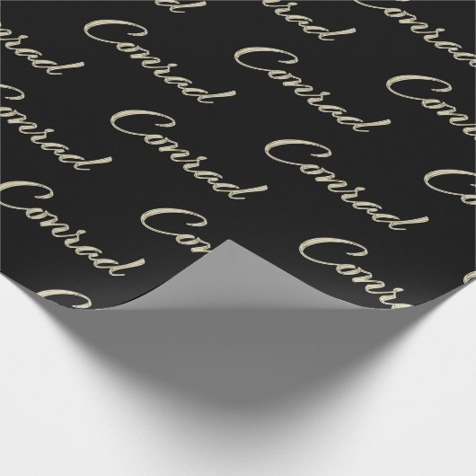 Conrad Vorname Name edles Geschenkpapier Papier (Hoek)