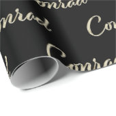 Conrad Vorname Name edles Geschenkpapier Papier (Rol Hoek)