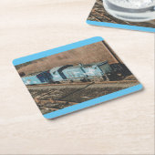  conrail  9412  what's a transfer caboose.  mouse  kartonnen onderzetters (Schuin)