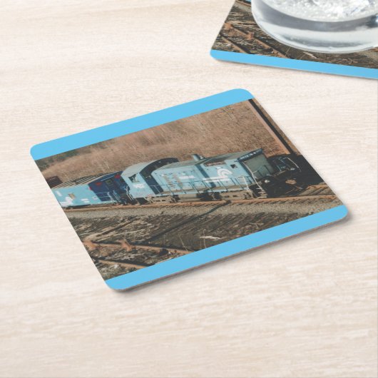 conrail  9412  what's a transfer caboose.  mouse  kartonnen onderzetters (Schuin)