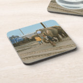 Conrail Elephants op de plastic Onderzetters van m (Linkerzijde)