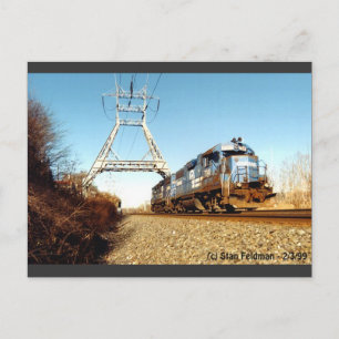 Conrail Engine 7741 bij Pencoyd PA Briefkaart