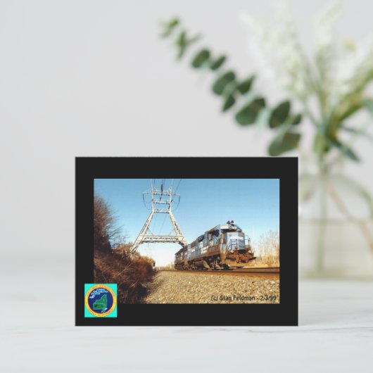 Conrail Engine 7741 op Pencoyd Penna. Briefkaart (Staand voorkant)