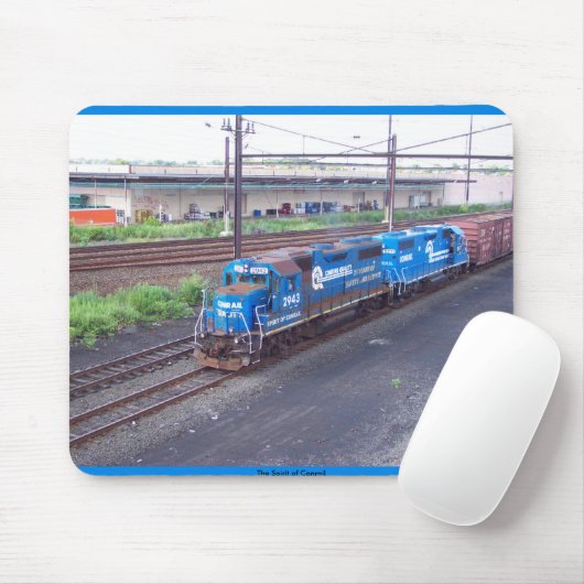Conrail — GP38 — PRR #2943 in Blue Paint Muismat (Met muis)
