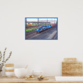 Conrail — GP38 — PRR #2943 in Blue Paint Poster (Keuken)