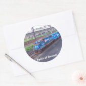 Conrail — GP38 — PRR #2943 in Blue Paint Ronde Sticker (Envelop)
