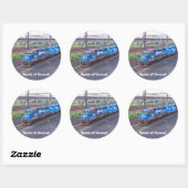 Conrail — GP38 — PRR #2943 in Blue Paint Ronde Sticker (Vel)