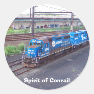 Conrail — GP38 — PRR #2943 in Blue Paint Ronde Sticker