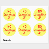 Conrail No Smoking Sign Ronde Sticker (Vel)