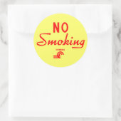 Conrail No Smoking Sign Ronde Sticker (Tas)