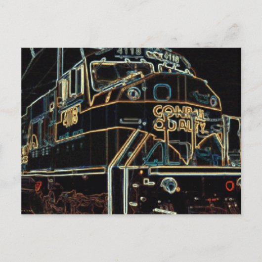 Conrail Quailty 1976 - 1999, SD-80MAC #4118 Briefkaart (Voorkant)