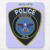 Conrail Railroad Police Patch Mousepad Muismat (Voorkant)