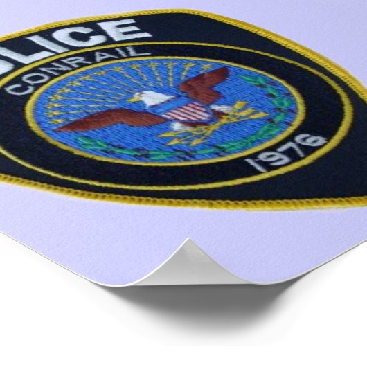 Conrail Railroad Police Patch Poster (Hoek)