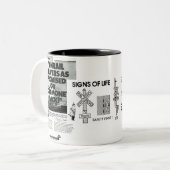 Conrail treins leveren zoals beloofd in 1984 tweekleurige koffiemok (Voorkant links)