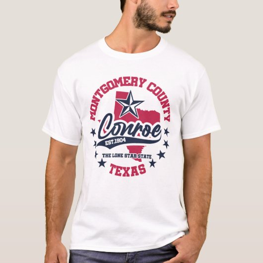 Conroe, Texas T-shirt (Voorkant)