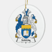 Conroy Family Crest Keramisch Ornament (Links)