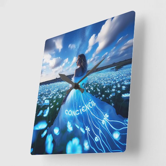 Consciousness / Conciencia Vierkante Klok (Hoek)