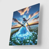 Consciousness / Conciencia Vierkante Klok (Hoek)