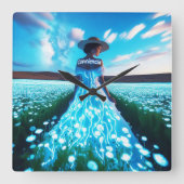 Consciousness / Conciencia Vierkante Klok (Voorkant)