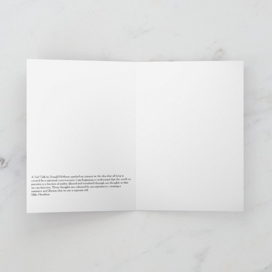 Consciousness creating form kaart (Binnen)