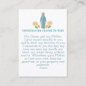 Consecratie aan Mary Prayer Kaarten Visitekaartje (Voorkant)