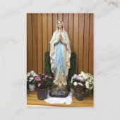 Consecratie aan Mary Prayer Kaarten Visitekaartje (Achterkant)