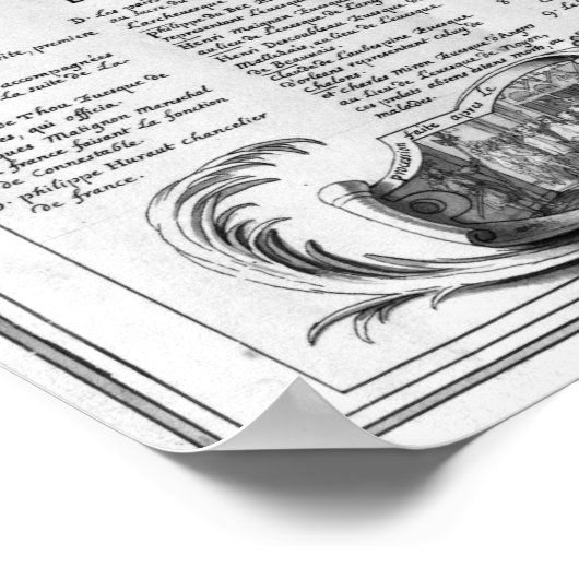 Consecratie en conservering van Henri IV Poster (Hoek)