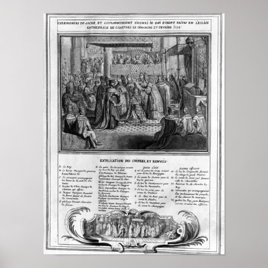 Consecratie en conservering van Henri IV Poster (Voorkant)