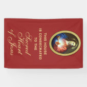 Consecratie Heilig Hart van Jezus Religieus Spandoek (Horizontaal)
