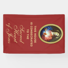 Consecratie Heilig Hart van Jezus Religieus Spandoek