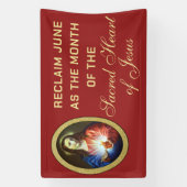 Consecratie Heilig Hart van Jezus Religieus Spandoek (Verticaal)