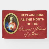 Consecratie Heilig Hart van Jezus Religieus Spandoek (Horizontaal)