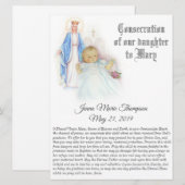 Consecratie van onze Baby Son Blessed Virgin Mary Feestdagenkaart (Voorkant / Achterkant)