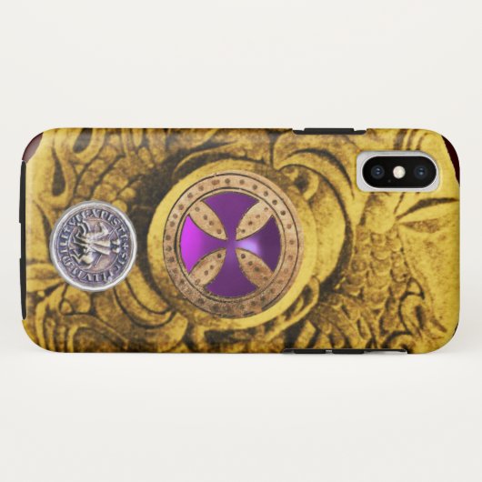 CONSECRATIESCHROSS EN SEAL VAN DE KNIGHTTEMPLAR Case-Mate iPhone CASE (Achterkant (horizontaal))