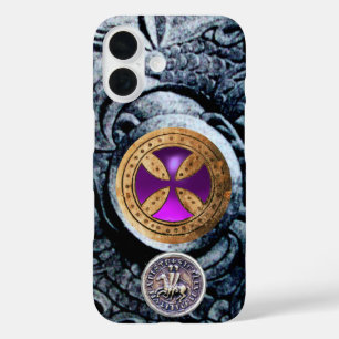 CONSECRATIESCHROSS EN SEAL VAN DE KNIGHTTEMPLAR iPhone 16 HOESJE