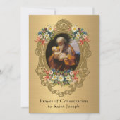 Consectieakte tegen St. Joseph Katholieke Prayer (Voorkant)