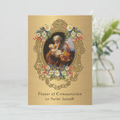 Consectieakte tegen St. Joseph Katholieke Prayer (Staand voorkant)
