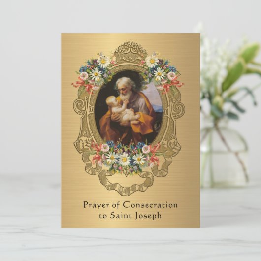 Consectieakte tegen St. Joseph Katholieke Prayer (Staand voorkant)