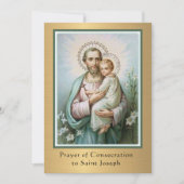 Consectieakte tegen St. Joseph Katholieke Prayer (Voorkant)