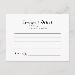 Consejos y Deseos Modernos Trouwadvies Kaart