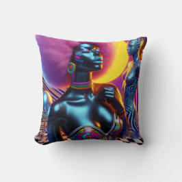 Consensuele Sentry Ken Gage Fantasy Vaporwave Kussen